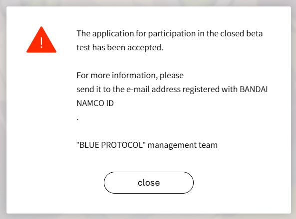 Blue Protocol's closed beta test schedule