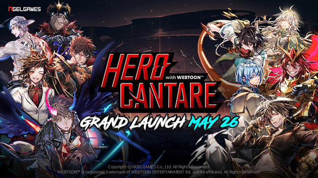 Hero Cantare with NAVER WEBTOON is a Brand New Mobile RPG